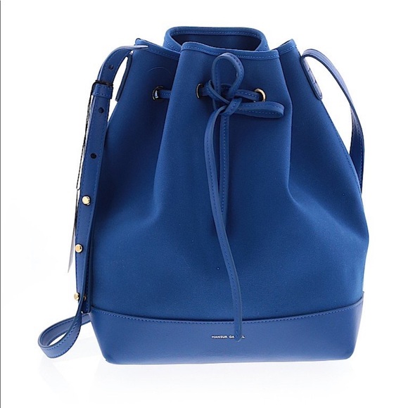 Mansur Gavriel Handbags - NWT Mansur Gavriel Royal blue canvas bucket bag